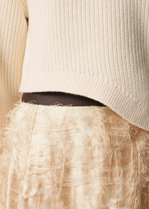 Pull Côtelé Asymétrique