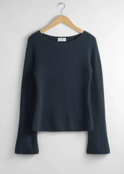 Pull En Cachemire à Manches Cloche