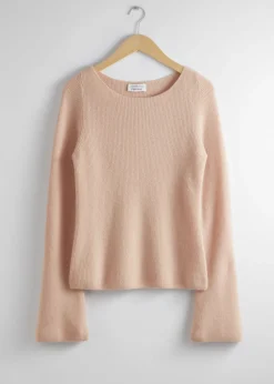 Pull En Cachemire à Manches Cloche