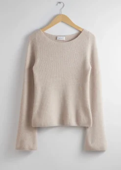 Pull En Cachemire à Manches Cloche
