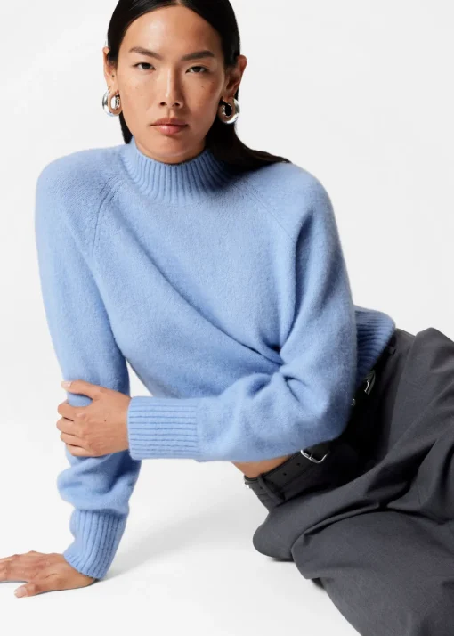 Pull En Laine à Col Montant