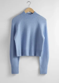 Pull En Laine à Col Montant