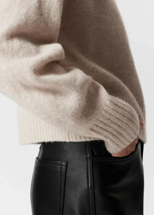 Pull En Laine à Col Montant