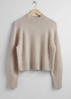 Pull En Laine à Col Montant
