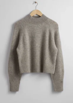 Pull En Laine à Col Montant