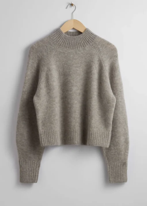 Pull En Laine à Col Montant