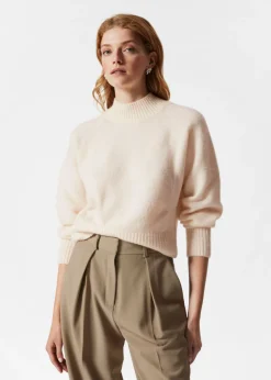 Pull En Laine à Col Montant