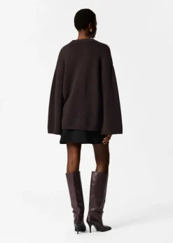 Pull En Laine Mérinos à Boutons