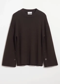 Pull En Laine Mérinos à Boutons