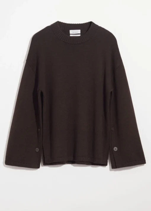 Pull En Laine Mérinos à Boutons