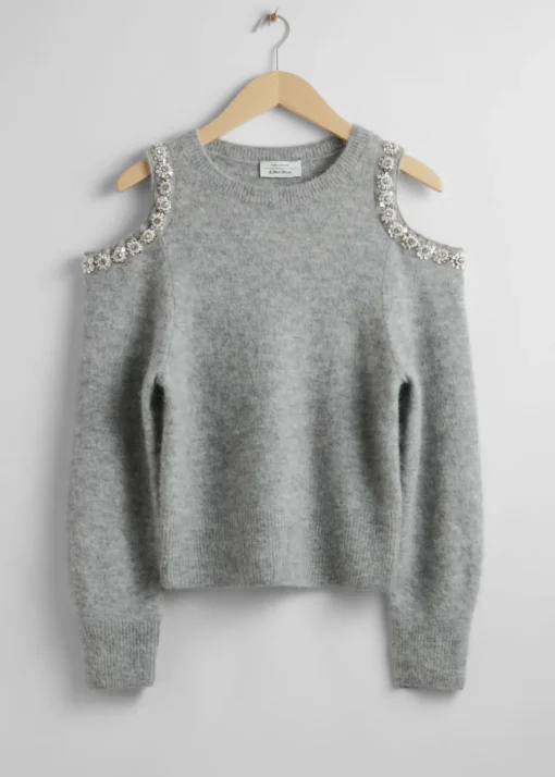 Pull En Maille à Découpes