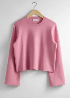 Pull En Maille à Manches Larges