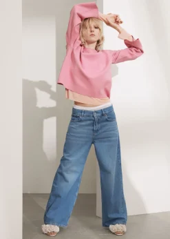 Pull En Maille à Manches Larges