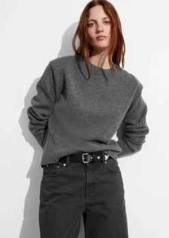 Pull En Mérinos à épaulettes Rembourrées
