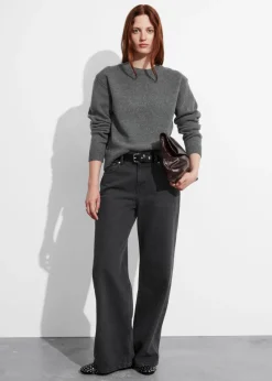 Pull En Mérinos à épaulettes Rembourrées
