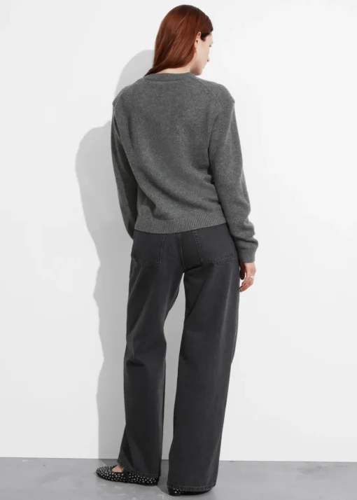 Pull En Mérinos à épaulettes Rembourrées