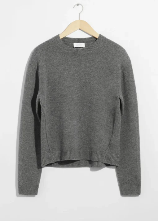 Pull En Mérinos à épaulettes Rembourrées