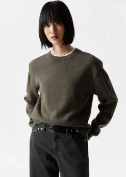Pull En Mérinos à épaulettes Rembourrées