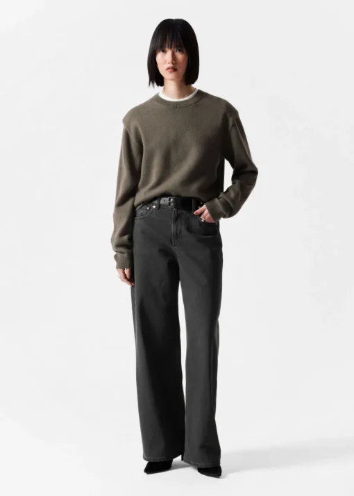 Pull En Mérinos à épaulettes Rembourrées