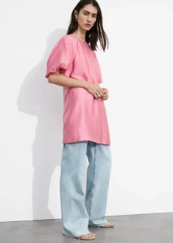 Robe Courte à Manches Ballon