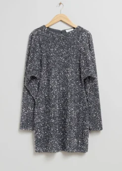 Robe Courte à Sequins