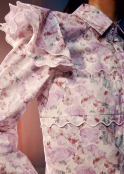 Robe Courte à Volants Sur Plusieurs Niveaux