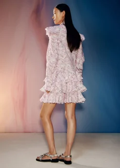 Robe Courte à Volants Sur Plusieurs Niveaux