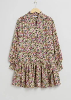 Robe Courte Ample à Volants