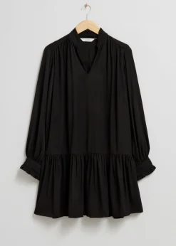 Robe Courte Ample à Volants