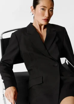 Robe Courte Blazer Structurée