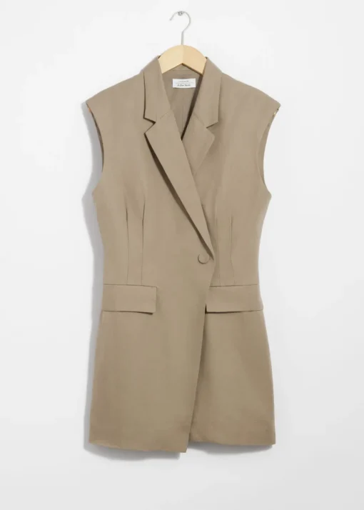 Robe Courte Blazer Structurée