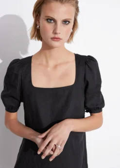 Robe Courte En Lin