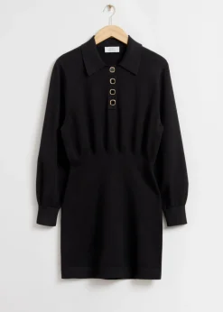Robe Courte Polo En Maille