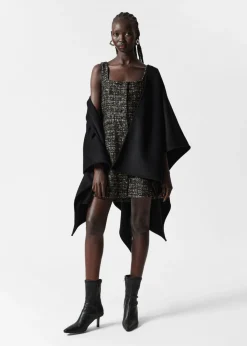 Robe Courte Sans Manches En Tweed