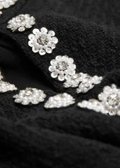 Robe Courte Sans Manches Avec Strass