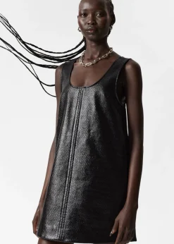 Robe Courte Trapèze Sans Manches