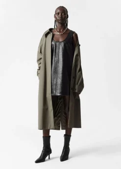 Robe Courte Trapèze Sans Manches