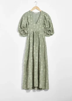 Robe Longue à Manches Ballon