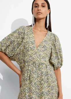 Robe Longue à Manches Ballon