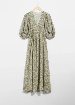 Robe Longue à Manches Ballon