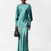 Robe Longue En Satin