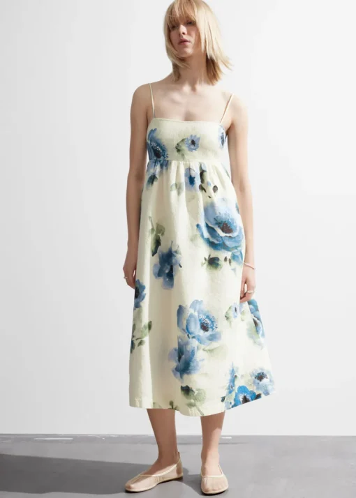 Robe Midi à Bretelles