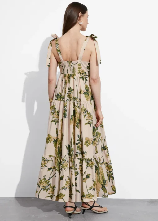 Robe Midi à Plusieurs Niveaux Avec Liens à Nouer