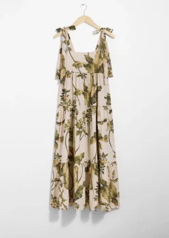 Robe Midi à Plusieurs Niveaux Avec Liens à Nouer