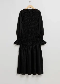 Robe Midi à Smocks