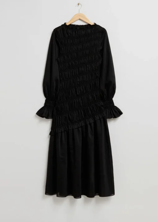 Robe Midi à Smocks
