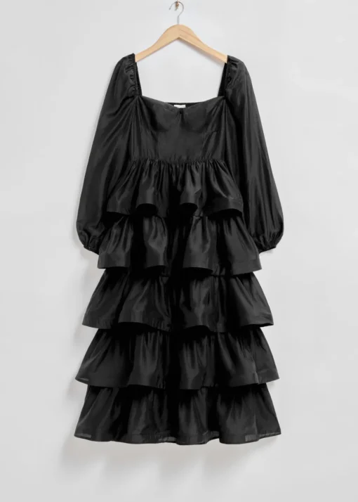 Robe Midi à Volants