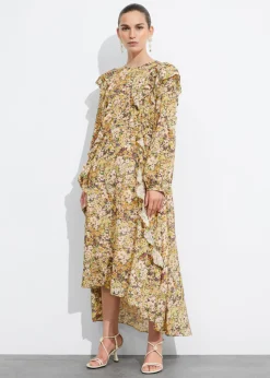 Robe Midi à Volants