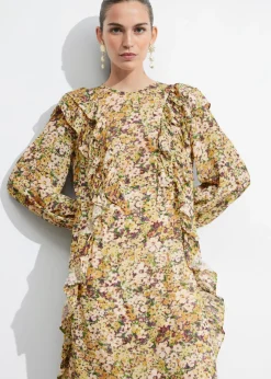 Robe Midi à Volants