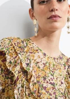 Robe Midi à Volants